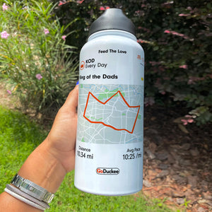 Personalized Cycling Dad Water Bottle - King Of The Dads - Gift For Dad - Water Bottles - GoDuckee