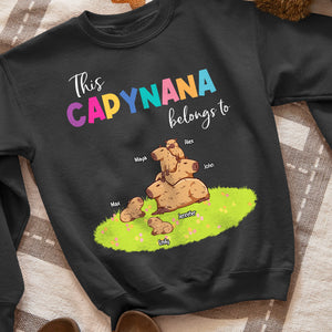 This Capynana Belongs To, Gift For Grandma, Personalized Shirt, Mother's Day Gift Capybara - Shirts - GoDuckee