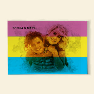 Custom LGBT Couple Photo Canvas Print, Gift For Couple - Poster & Canvas - GoDuckee