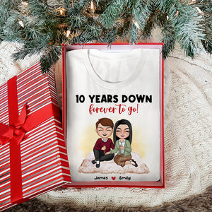 Forever Couple Anniversary Happy Valentine's Day T shirt Hoodie Sweatshirt - Shirts - GoDuckee