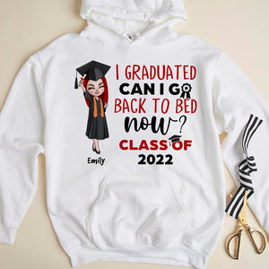 Personalized Graduation Shirts - I Graduated Can I Go Back To Bed Now? - Shirts - GoDuckee