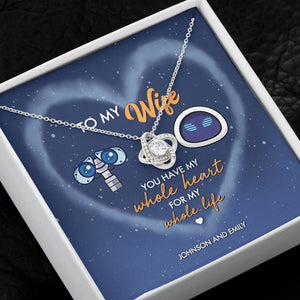 Couple You Have My Whole Heart - Personalized Love Knot Necklace - Jewelry - GoDuckee