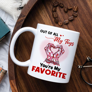 You're My Favorite, Personalized Naughty Couple Mug - Coffee Mug - GoDuckee