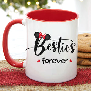 Besties Forever 01HUHN251022TM Accent Mug - Coffee Mug - GoDuckee