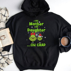 Personalized Green Family Shirts, Like Father Like Daughters Oh Crap - Shirts - GoDuckee