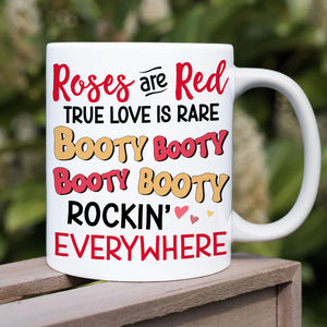Roses Are Red, True Love is Rare, Personalized Couple Mug, Gift For Couple - Coffee Mug - GoDuckee
