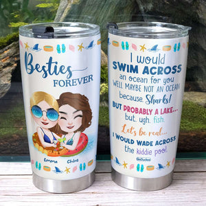 Besties Forever, Personalized Friends Tumbler - Tumbler Cup - GoDuckee