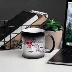 Thanks For Not Swallowing Us, Gift For Mom, Personalized Magic Mug, Funny Sperm Mug, Mother's Day Gift - Magic Mug - GoDuckee