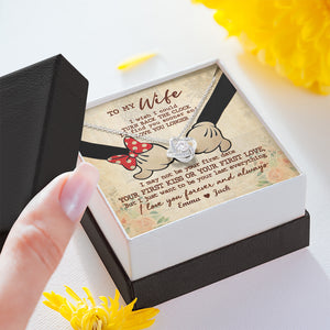 Couple I'd Find You Sooner - Personalized Love Knot Necklace - Jewelry - GoDuckee