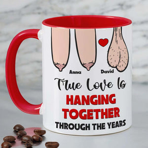 True Love Is Hanging Together Though The Years, Personalized Edge To Edge Mug, Wine Tumbler, Accent Mug - Coffee Mug - GoDuckee