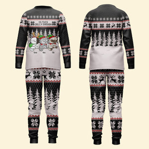 Is This Jolly Enough, Personalized Cat Pajamas, Christmas Gifts For Cat Lovers - AOP Products - GoDuckee