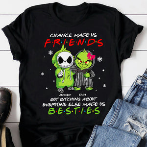 Chance Made Us Friends, Personalized Green And Horror Character Shirts, Christmas Gift - Shirts - GoDuckee
