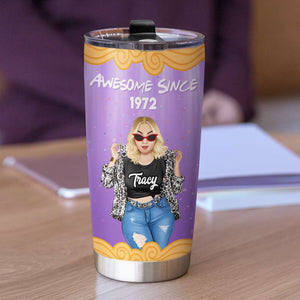 Personalized Year Of Birth Tumbler Cup - The One Where Turns - Tumbler Cup - GoDuckee