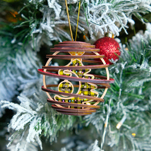 Personalized Christmas Family 3D Dual Spiral Ornament, Christmas Tree Decor - Ornament - GoDuckee