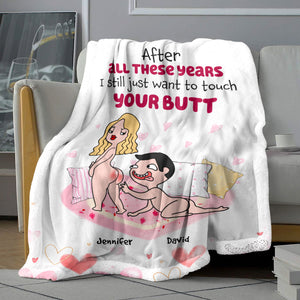 After All These Years, Gift For Couple, Personalized Blanket, Naughty Couple Blanket, Anniversary Gift - Blanket - GoDuckee
