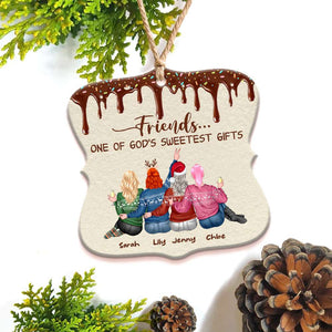 Friends - One Of God's Sweetest Gifts Personalized Custom Shape Ornament - Ornament - GoDuckee