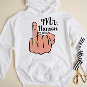 Newly Married Couple, Matching Personalized Shirts, Funny Gift For Husband, Wife - Shirts - GoDuckee