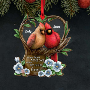 I Have Found The One Whom My Soul Love, Cardinalis Couple Mix Ornament Christmas Gift - Ornament - GoDuckee