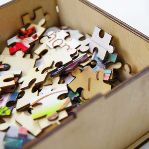 God Bless This Home - Personalized Wood Puzzle - Wood Sign - GoDuckee