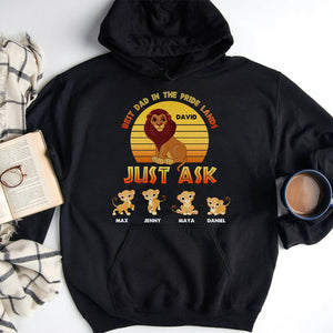 Best Dad In The Pride Lands Just Ask - Personalized Shirts - Gift For Dad - Shirts - GoDuckee