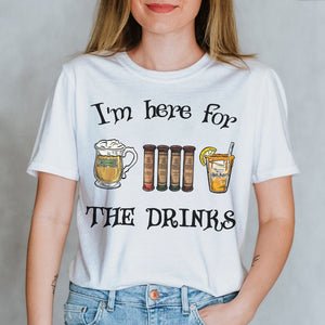 I'm Here For The Drinks, Personalized Shirt - Shirts - GoDuckee