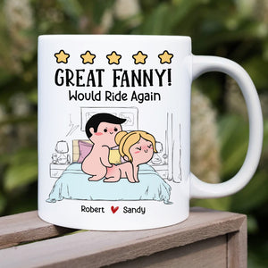 Great Fanny, Would Ride Again, Personalized Mug, Funny Gift For Couple - Coffee Mug - GoDuckee