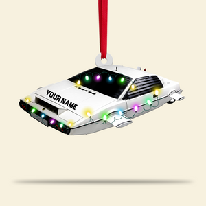 Personalized Classic Movie Car Collection Ornament - Custom Name Christmas Tree Decor For Car Lovers - Ornament - GoDuckee