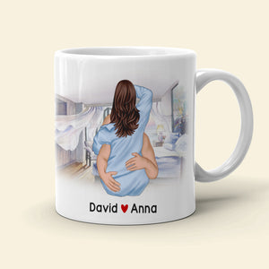 I Love Your Face Especially When It's In Between My Legs Personalized Couple Mug, Gift For Couple - Coffee Mug - GoDuckee