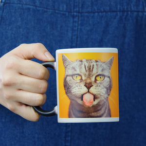 Custom Photo Magic Mug, Funny Gift For Cat Lovers, Cat Dad, Cat Mom - Magic Mug - GoDuckee