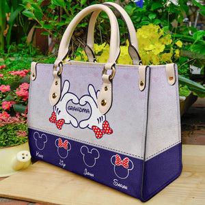 Grandma Personalized Leather Bag 03QHHN060223 - Leather Bag - GoDuckee