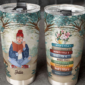 Book Title - Personalized Tumbler Cup - Gift For Book Lover - Tumbler Cup - GoDuckee