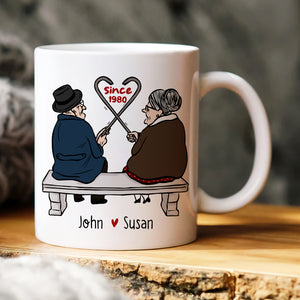 Loving You is A Wonderful Way to Spend A Lifetime, Personalized Couple Mug - Coffee Mug - GoDuckee