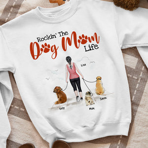 Rockin' The Dog Mom Life, Personalized Shirt, Gift For Dog Lover - Shirts - GoDuckee