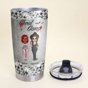 Ghoul Gang Besties Ghosties Forever, Personalized Witch Friends Tumbler - Tumbler Cup - GoDuckee