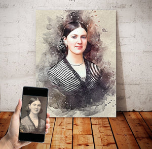 Custom Human Image Wall Art, Love Family, Family Painting 03 - Poster & Canvas - GoDuckee