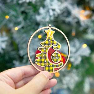 Personalized Christmas Family 3D Dual Spiral Ornament, Christmas Tree Decor - Ornament - GoDuckee