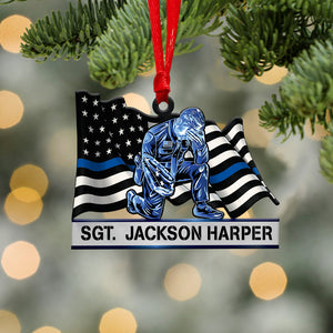 Police Honoring All Who Are Serving Or Passed Away - Personalized Christmas Ornament - Ornament - GoDuckee