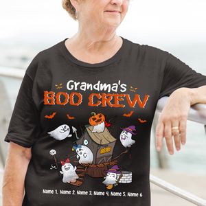 Personalized Scary Gifts For , Grandma's Boo Crew - Custom Grandkids Shirts - Shirts - GoDuckee