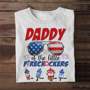 Daddy Of The Little Firecrackers Personalized Independence Day Shirt, Gift For Family - Shirts - GoDuckee