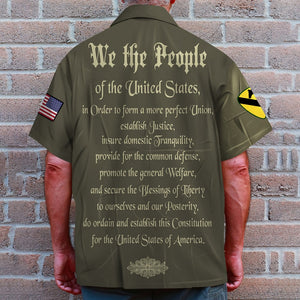 We The People Personalized Veteran Shirt and Men Shorts, Custom Military Unit - Hawaiian Shirts - GoDuckee