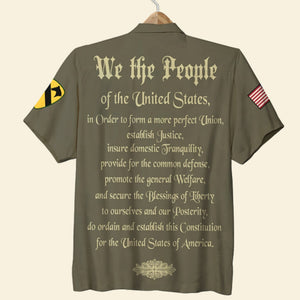 We The People Personalized Veteran Shirt and Men Shorts, Custom Military Unit - Hawaiian Shirts - GoDuckee