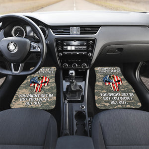 Personalized Veteran Car Mats - You Might Get In But You Won't Get Out - Doormat - GoDuckee