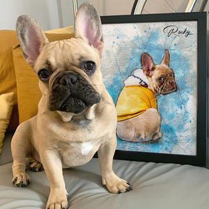 Custom Pet Photo Poster - Drawing Art - Poster & Canvas - GoDuckee