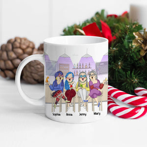 Our Sisterhood Is A True Blessing To Me Personalized Old Friends Mug, Gift For Friends - Coffee Mug - GoDuckee