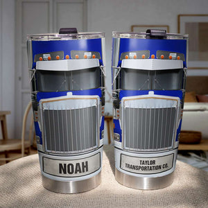 Personalized Trucker Tumbler Cup Custom Truck Color - Tumbler Cup - GoDuckee