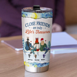 Sometimes They Know Us Better Than We Know Ourselves, Besties Personalized Tumbler - Tumbler Cup - GoDuckee