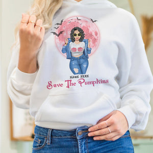 Breast Cancer Save The Pumpkins Custom Shirts - Shirts - GoDuckee