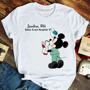 Personalized Mouse Nurse Shirt, Gift For Nurse - Shirts - GoDuckee