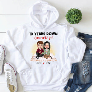 Forever Couple Anniversary Happy Valentine's Day T shirt Hoodie Sweatshirt - Shirts - GoDuckee