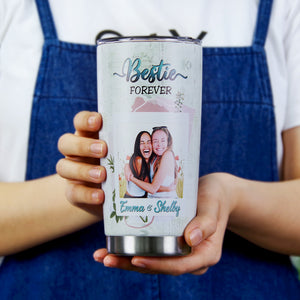 To My Bestie If You’re Alone I’ll Be Your Shadow Personalized Tumbler, Gift For Bestie, Best Friend - Tumbler Cup - GoDuckee